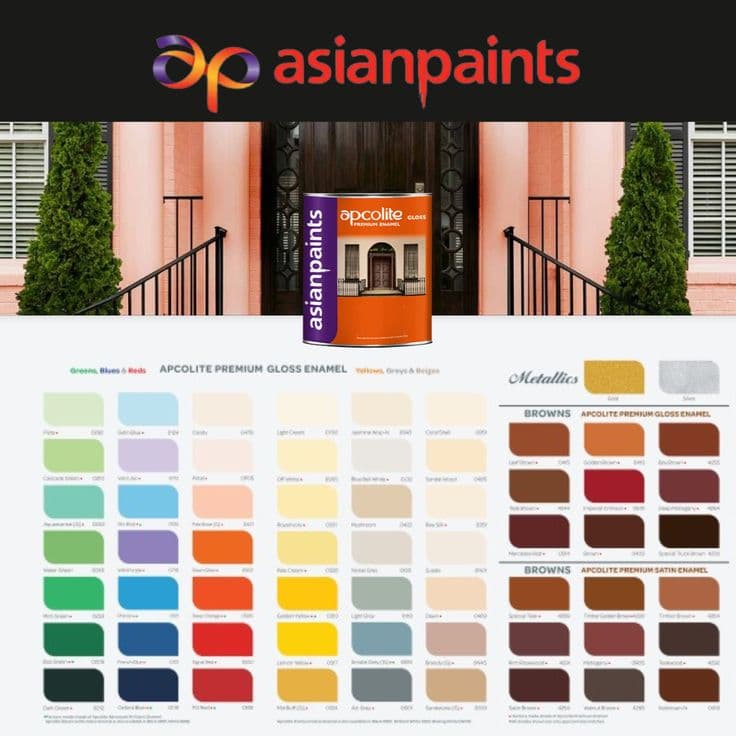Apcolite Enamel Shadecard